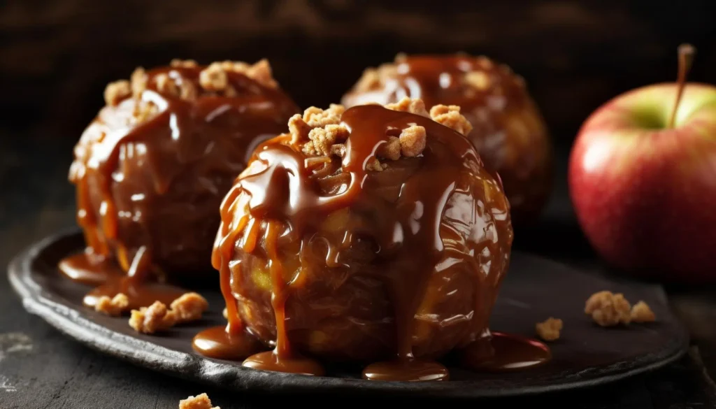 caramel apple dump cake